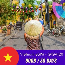 Vietnam esim for tourists giga120