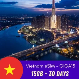 GIGA15 - Vietnam eSIM 15GB for 30 days