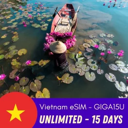 GIGA15U - Vietnam eSIM Unlimited data plan - 15 days