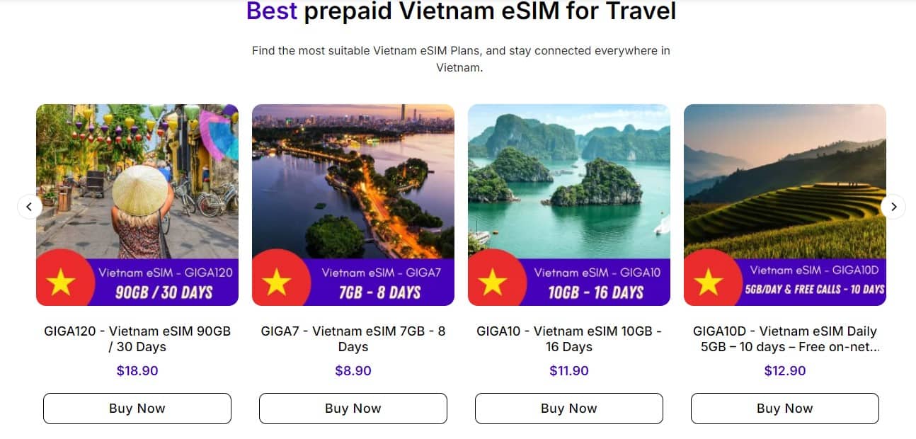 Vietnam eSIM by Gigago is a better alternative to pocket WiFi