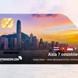 eSIM für 7 Länder in Asien von Vietnamesim.com