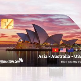 Asien-Australien-USA eSIM von Vietnamesim.com