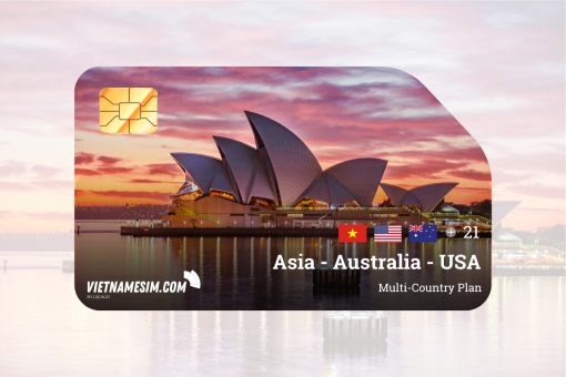 Asia-Australia-USA eSIM by Vietnamesim.com