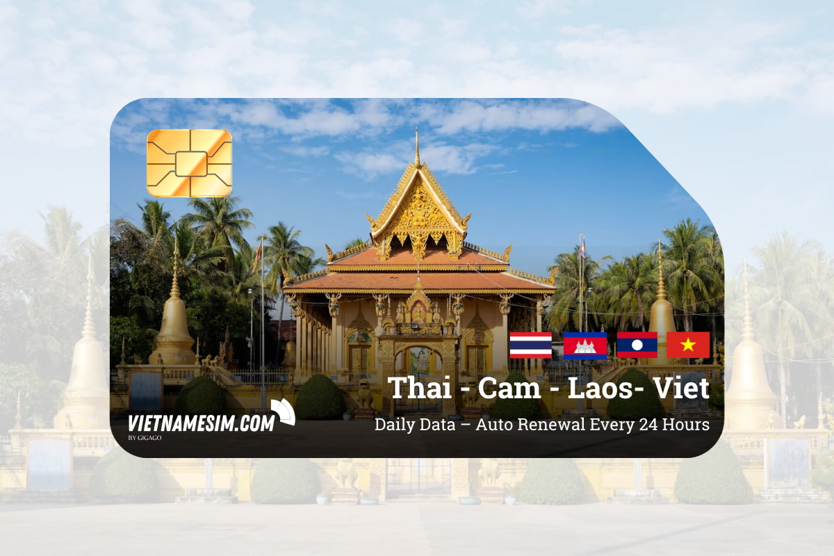 Thailand Cambodia Laos Vietnam eSIM