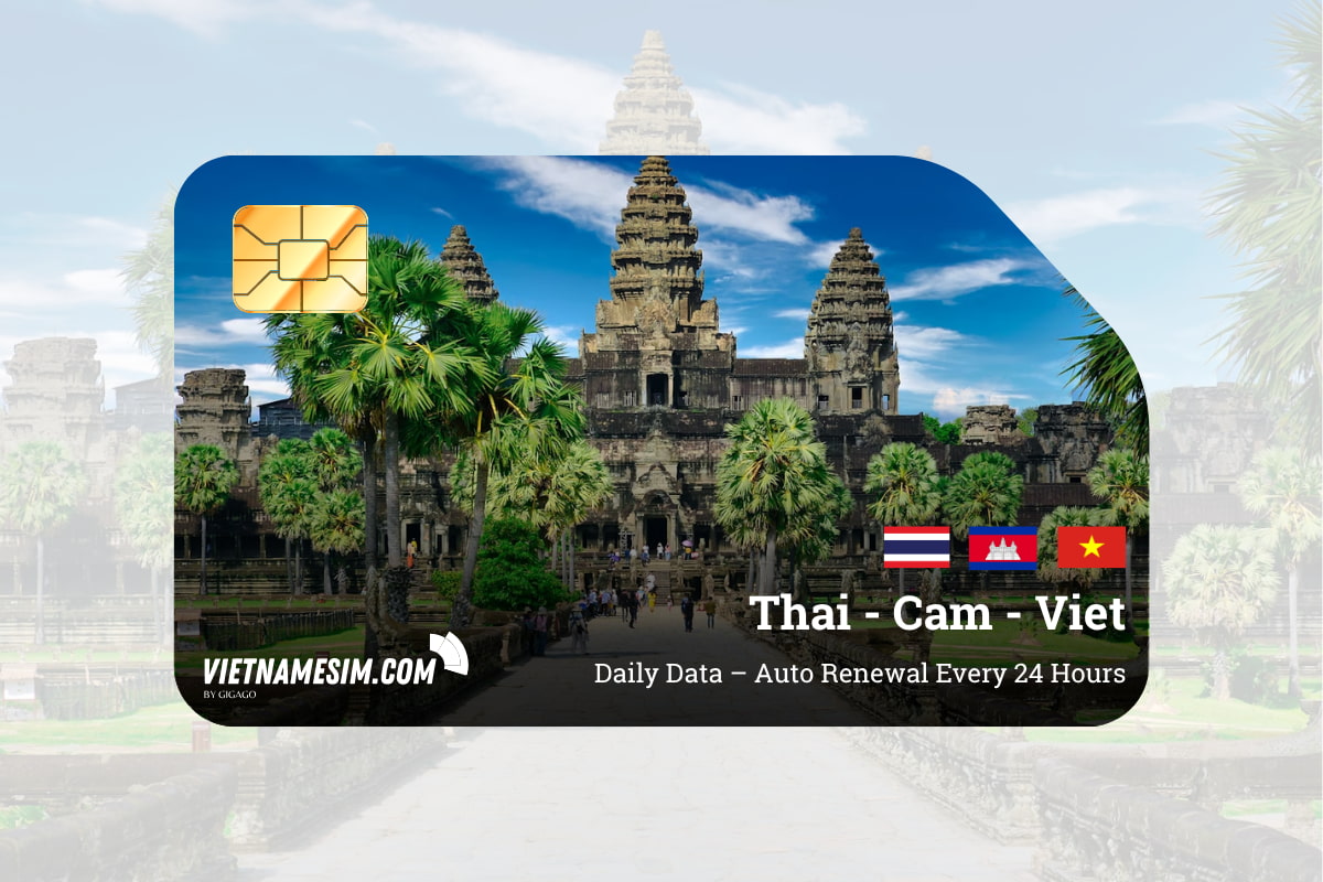 Thailand Cambodia Vietnam eSIM