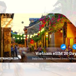 eSIM Vietnam 20 Tage