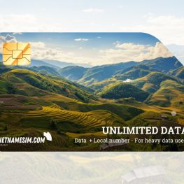 eSIM Vietnam – Unbegrenztes Datenvolumen