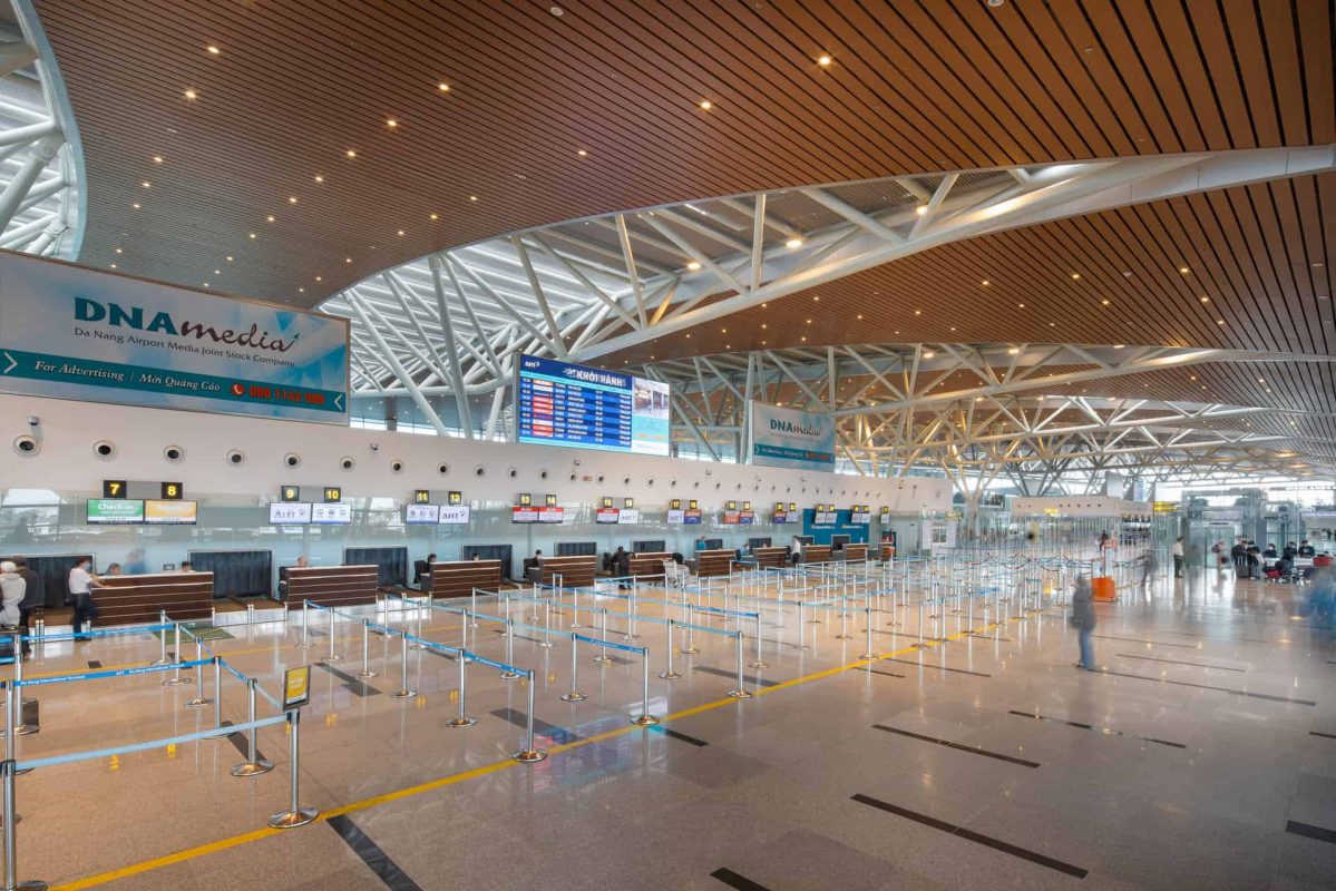 Inside Da Nang airport