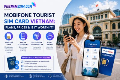 Mobifone SIM card for tourists